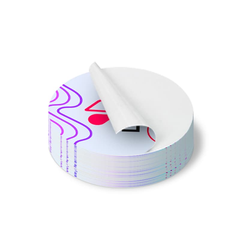 300.00000 Stickers Blancs Sur Mesure 5 x 5 cm - Easyflyer